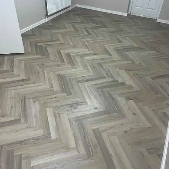 Herringbone LVT completed
